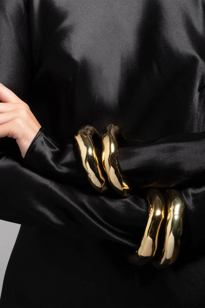Wide Molten Bangle
