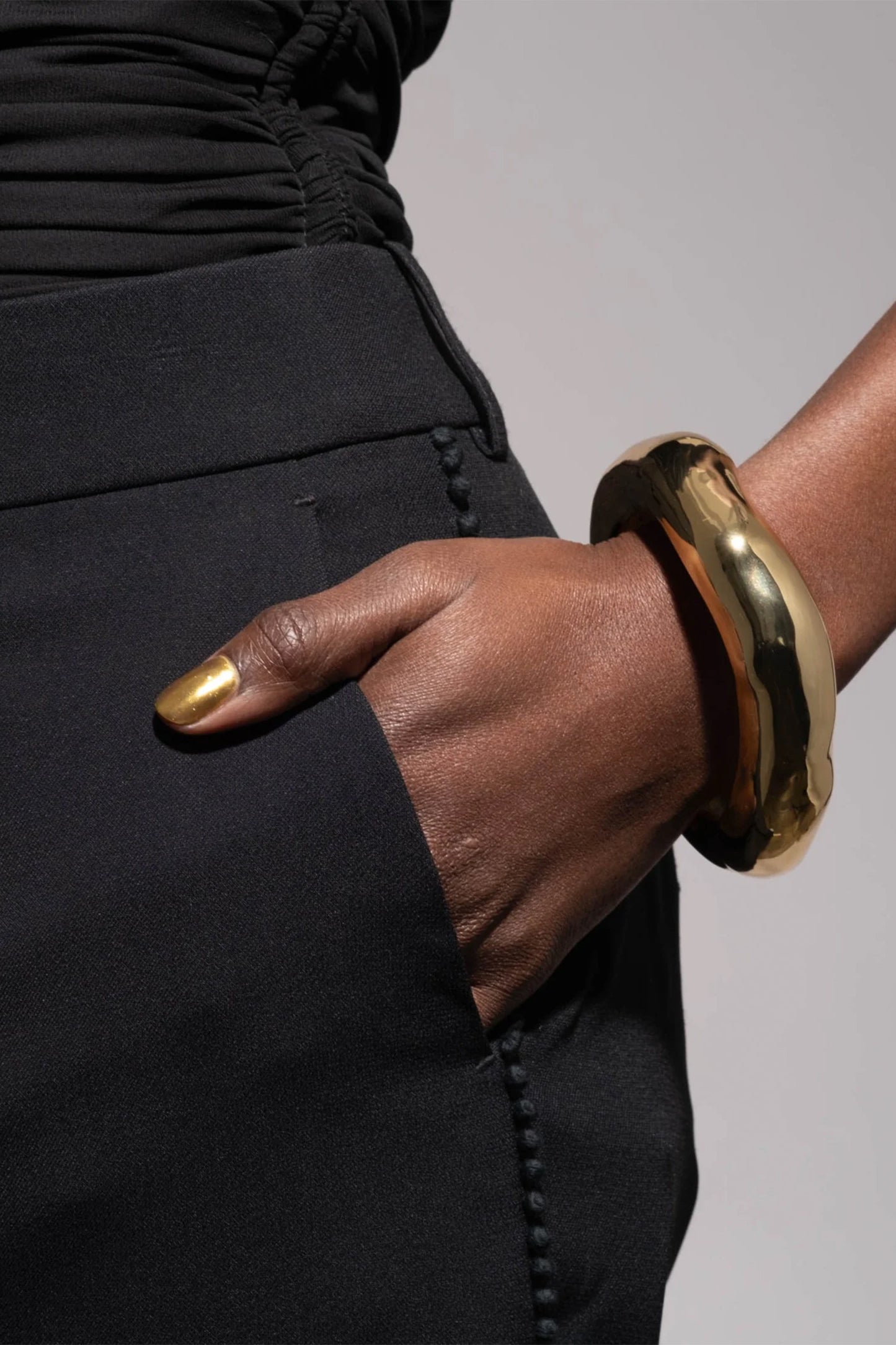 Wide Molten Bangle