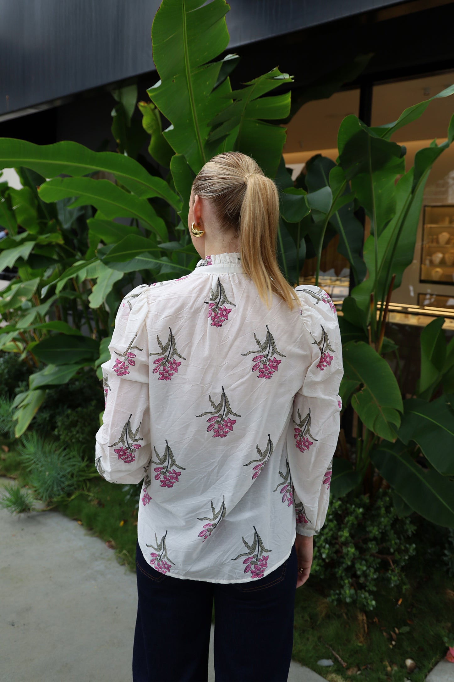 Annabel Fuchsia Flower Shirt