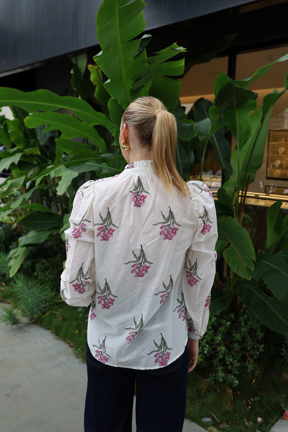 Annabel Fuchsia Flower Shirt