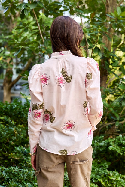 Artemis Blush Hibiscus Shirt