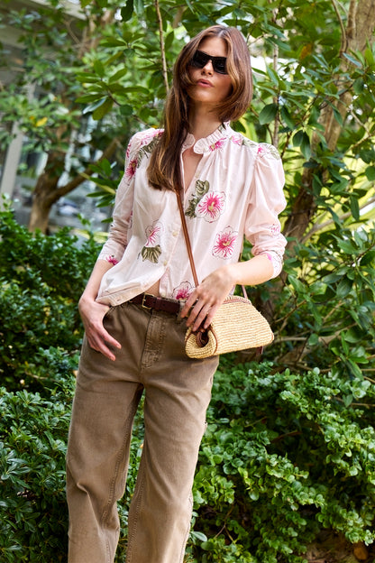 Artemis Blush Hibiscus Shirt