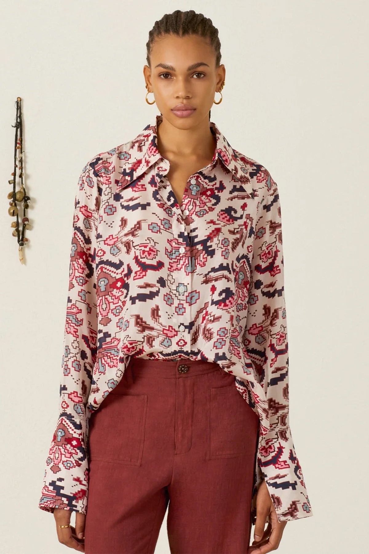 Dana Horizon Kilim Silk Shirt