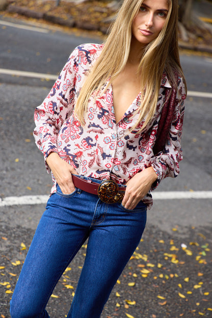 Dana Horizon Kilim Silk Shirt