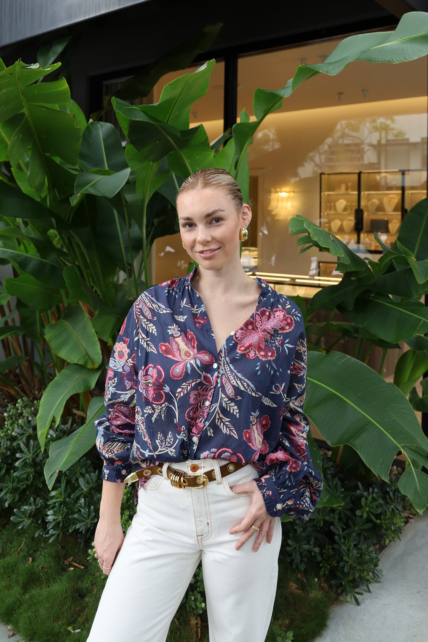 Poet Enchanted Floral Blouse