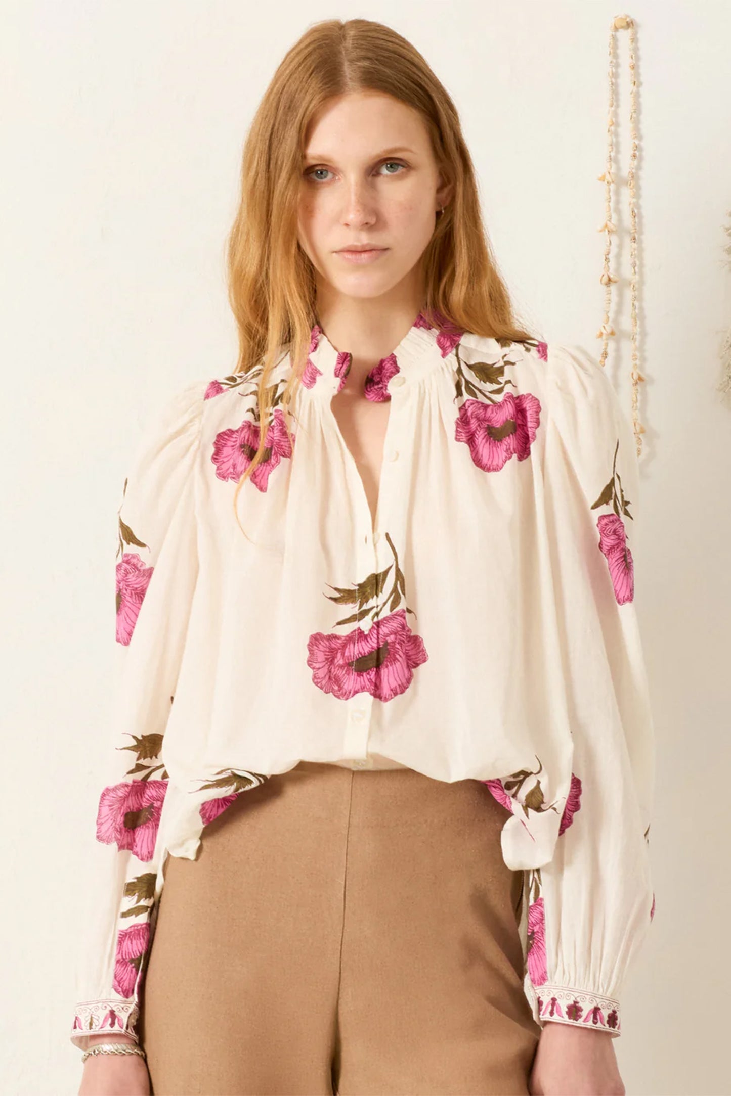Poet Fuchsia Poppy Blouse