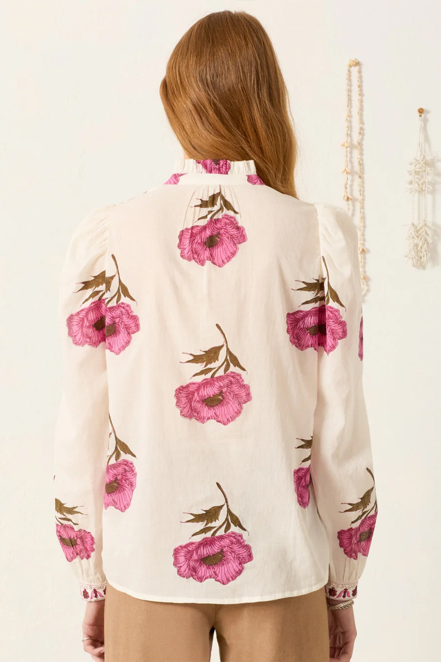 Poet Fuchsia Poppy Blouse