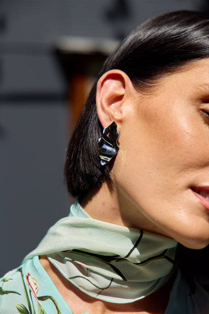 Crumpled Small Post Earring