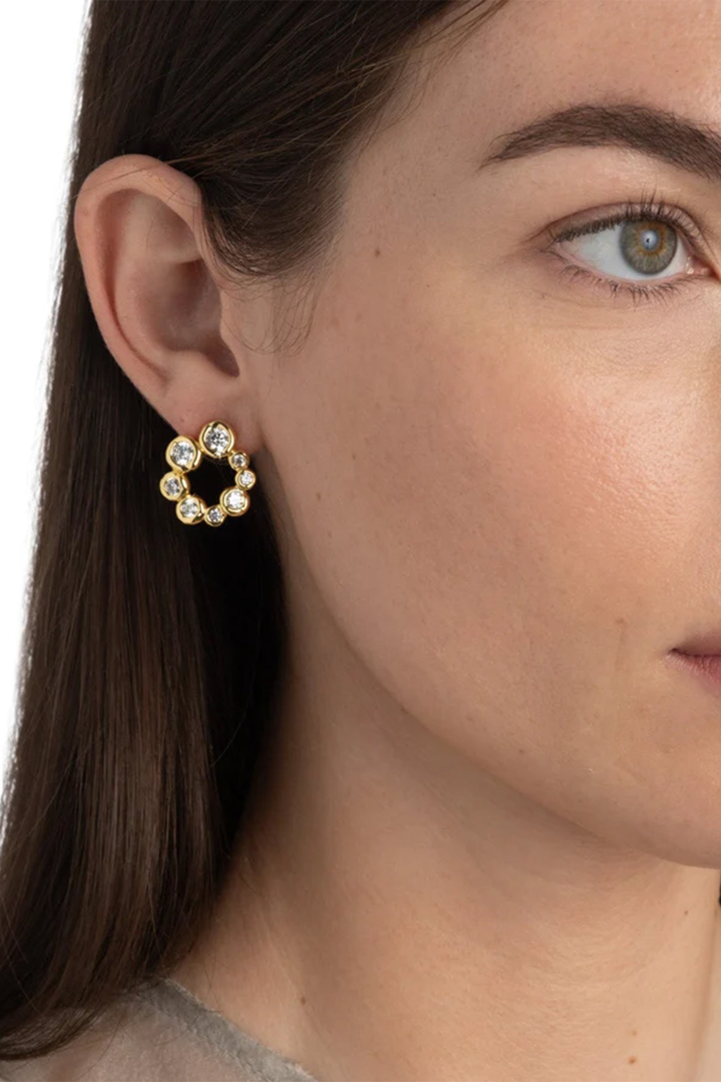 Asterales Bubble CZ Earring