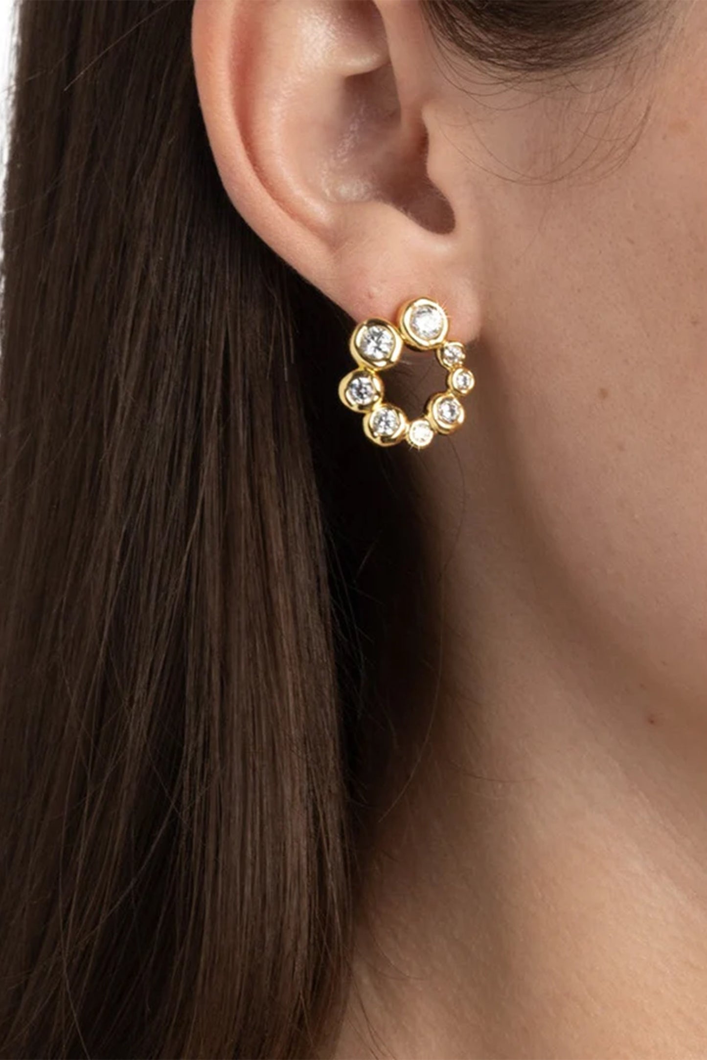 Asterales Bubble CZ Earring