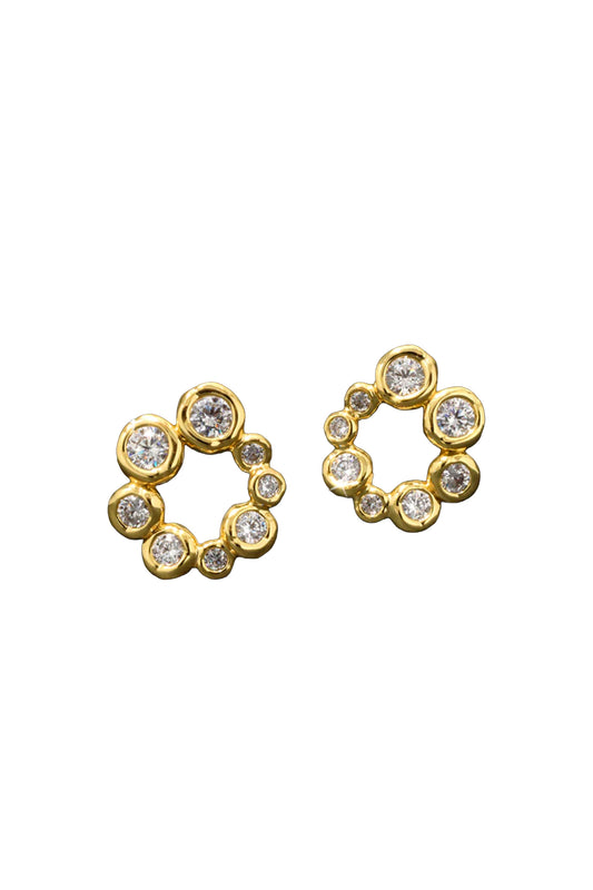 Asterales Bubble CZ Earring