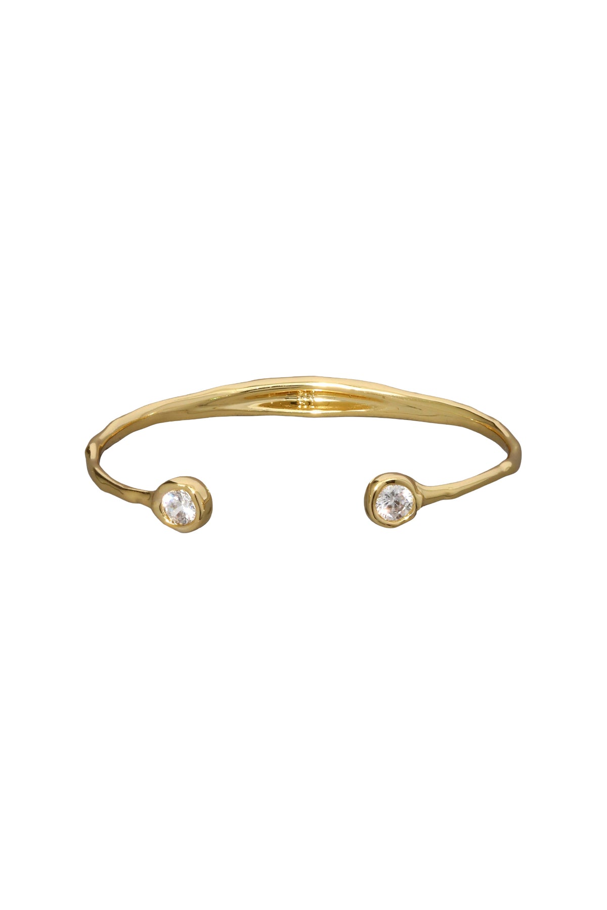 Asterales Crystal Skinny Capped Cuffed Bracelet