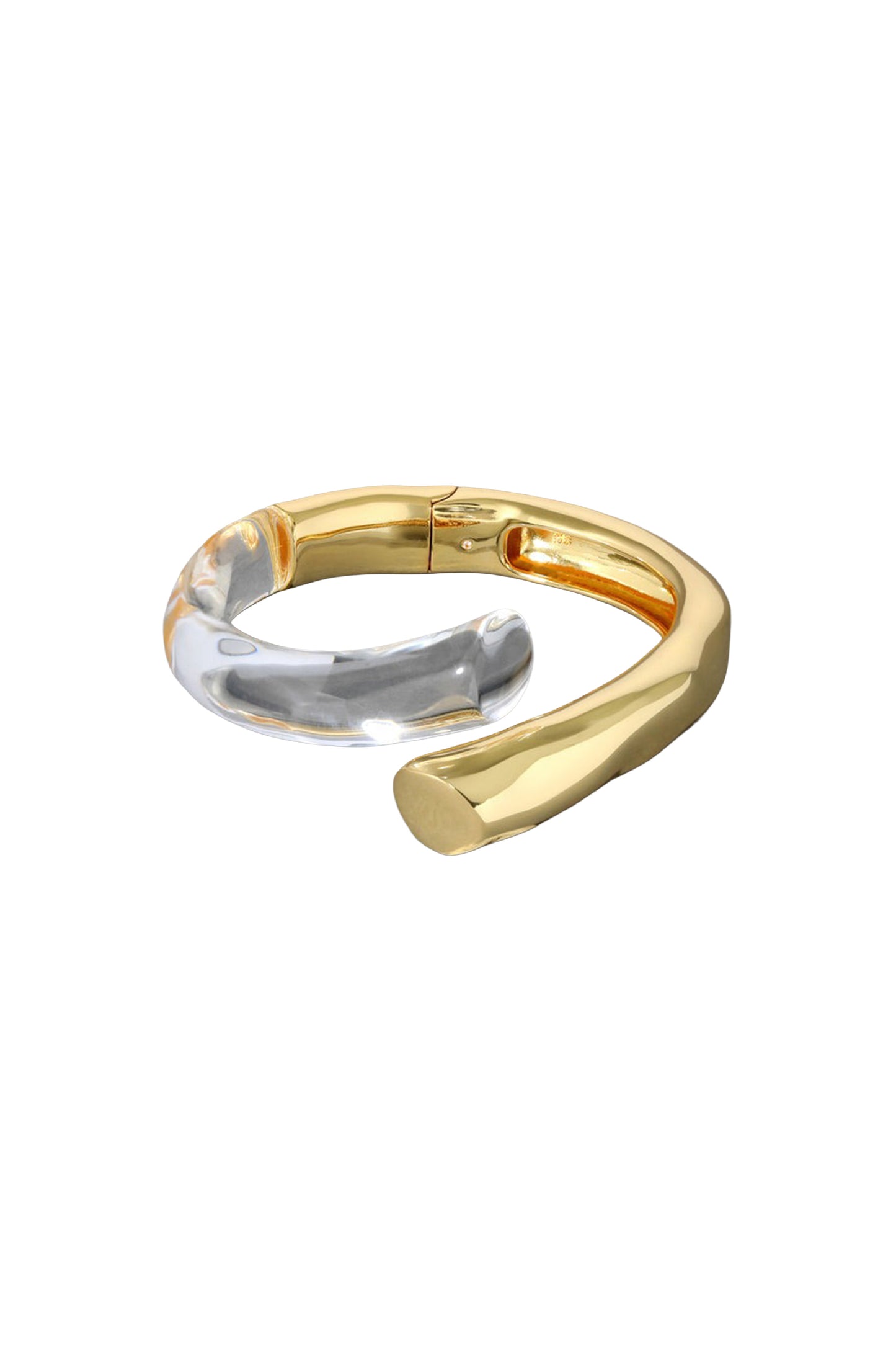 Liquid Lucite Bypass Hinge Bracelet