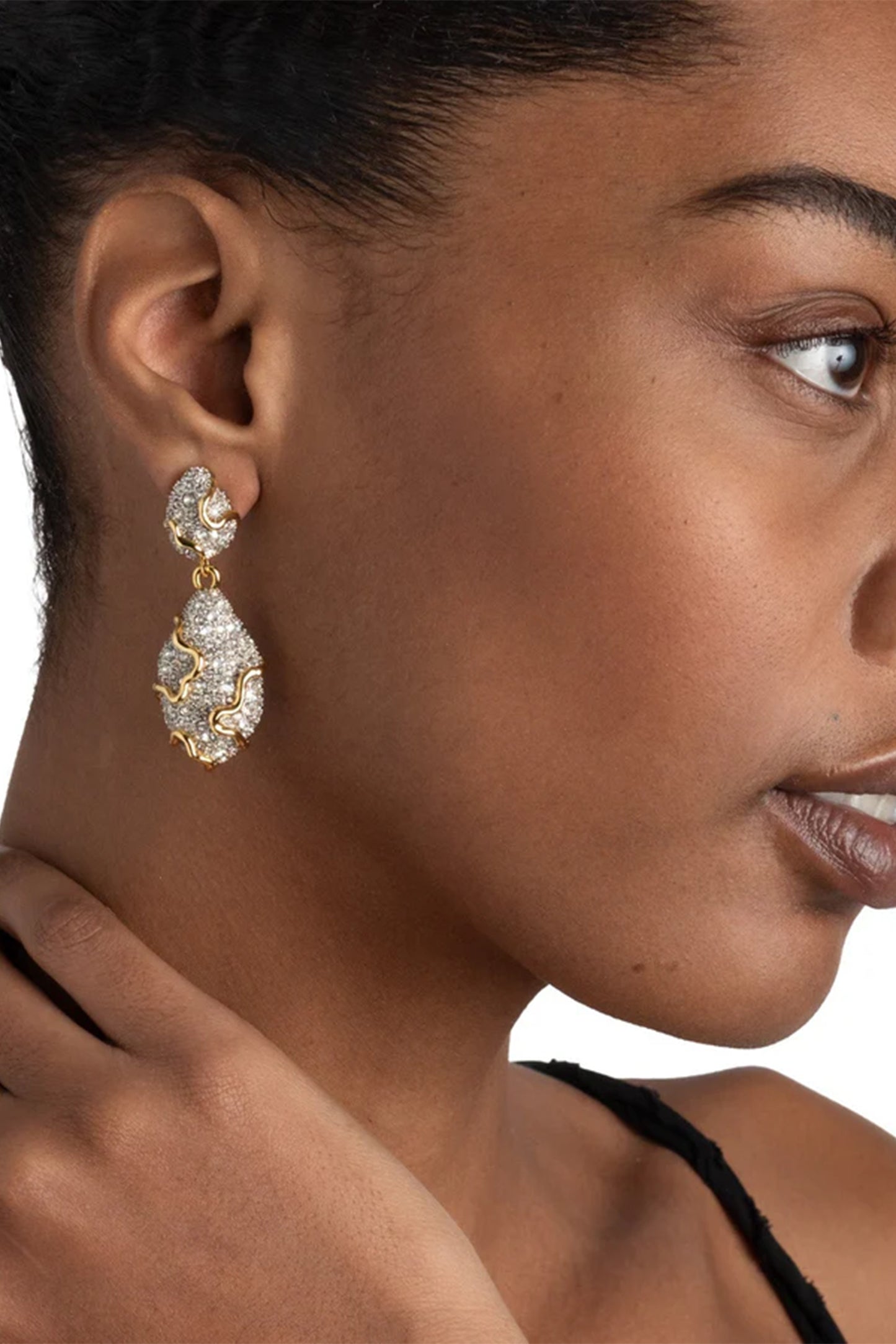 Solanales Drop Pebble Earring