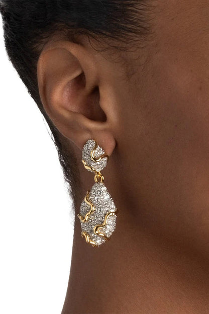 Solanales Drop Pebble Earring