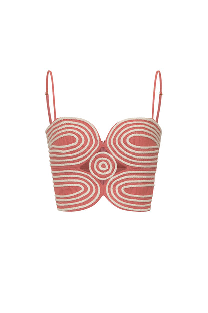 Baia Embroidered Crop Top