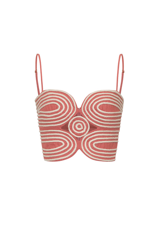 Baia Embroidered Crop Top