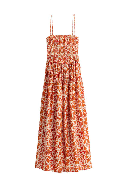 Laloux Smocked Maxi Dress