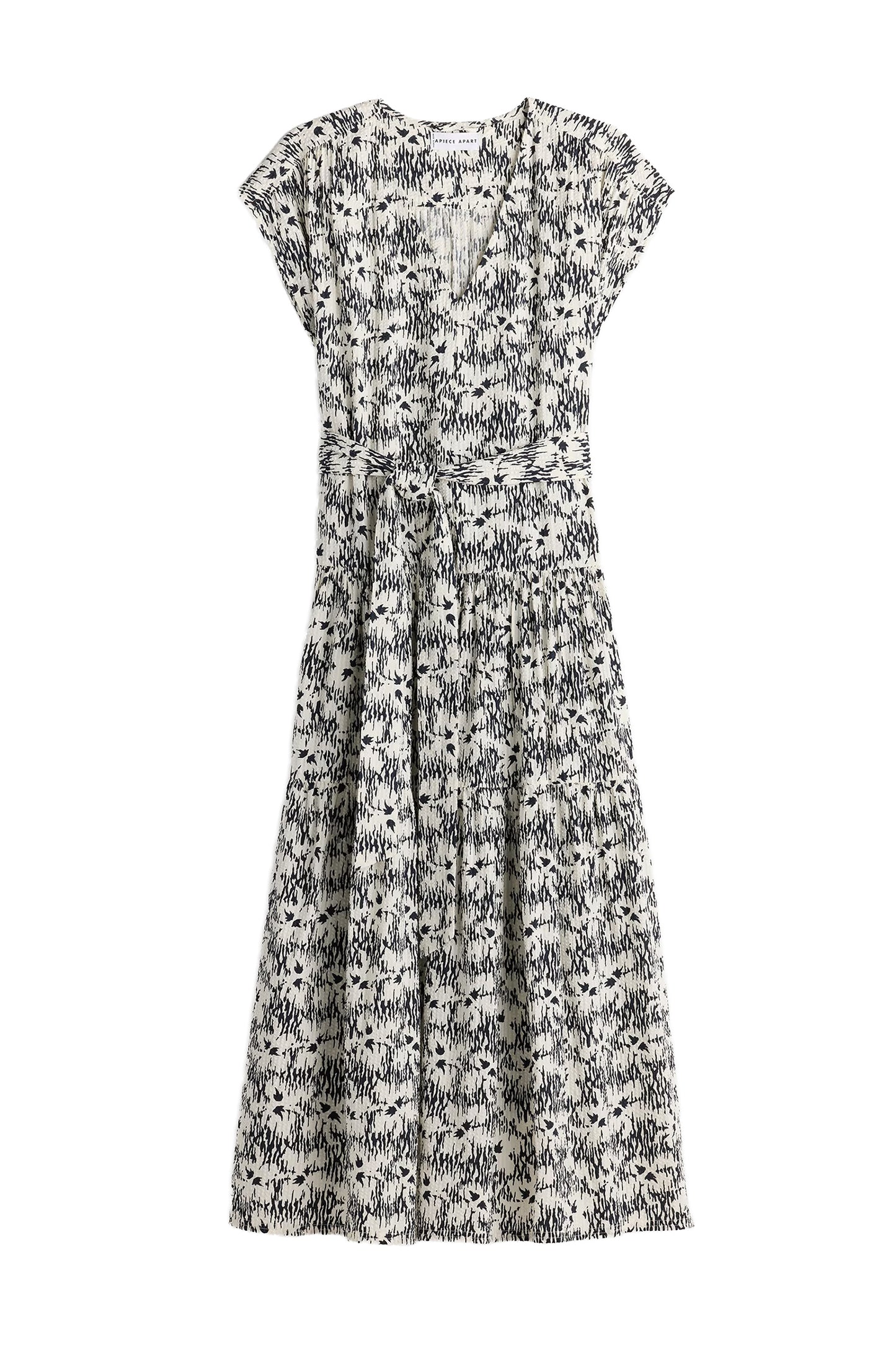 Textured Agathe Tier Maxi Dress