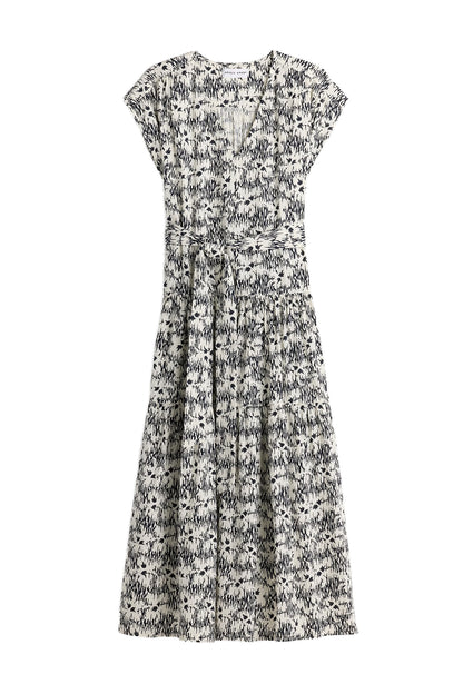 Textured Agathe Tier Maxi Dress