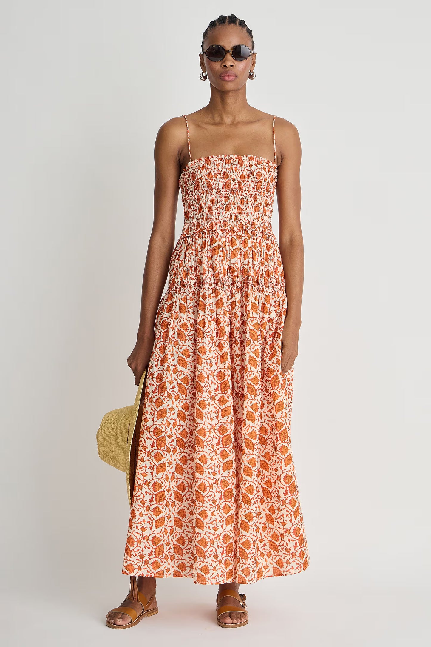 Laloux Smocked Maxi Dress