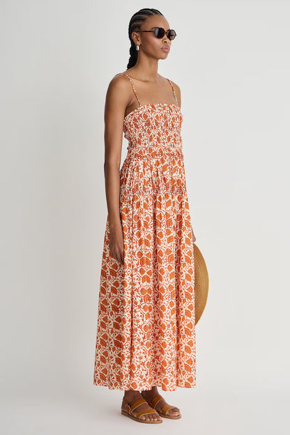 Laloux Smocked Maxi Dress