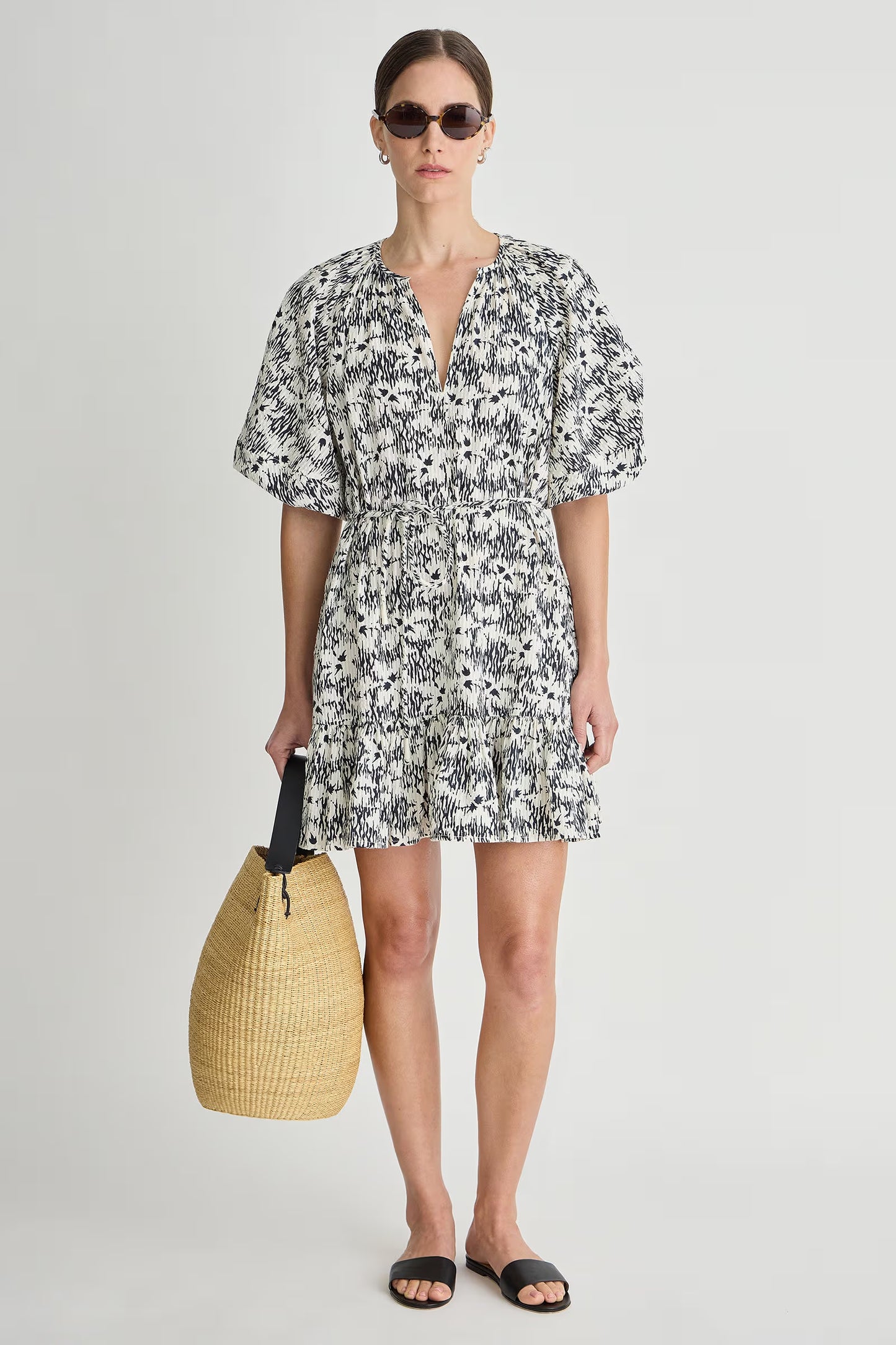 Textured Otillie Mini Dress