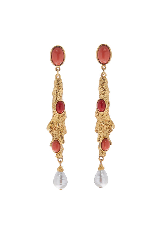 Coral Earrings