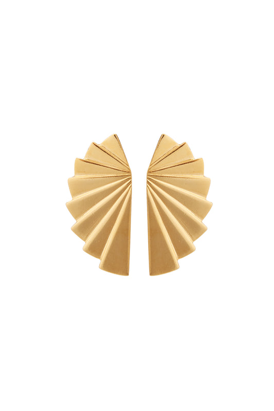 Fan Clip On Earrings