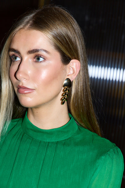 Leaf Drop Earrings
