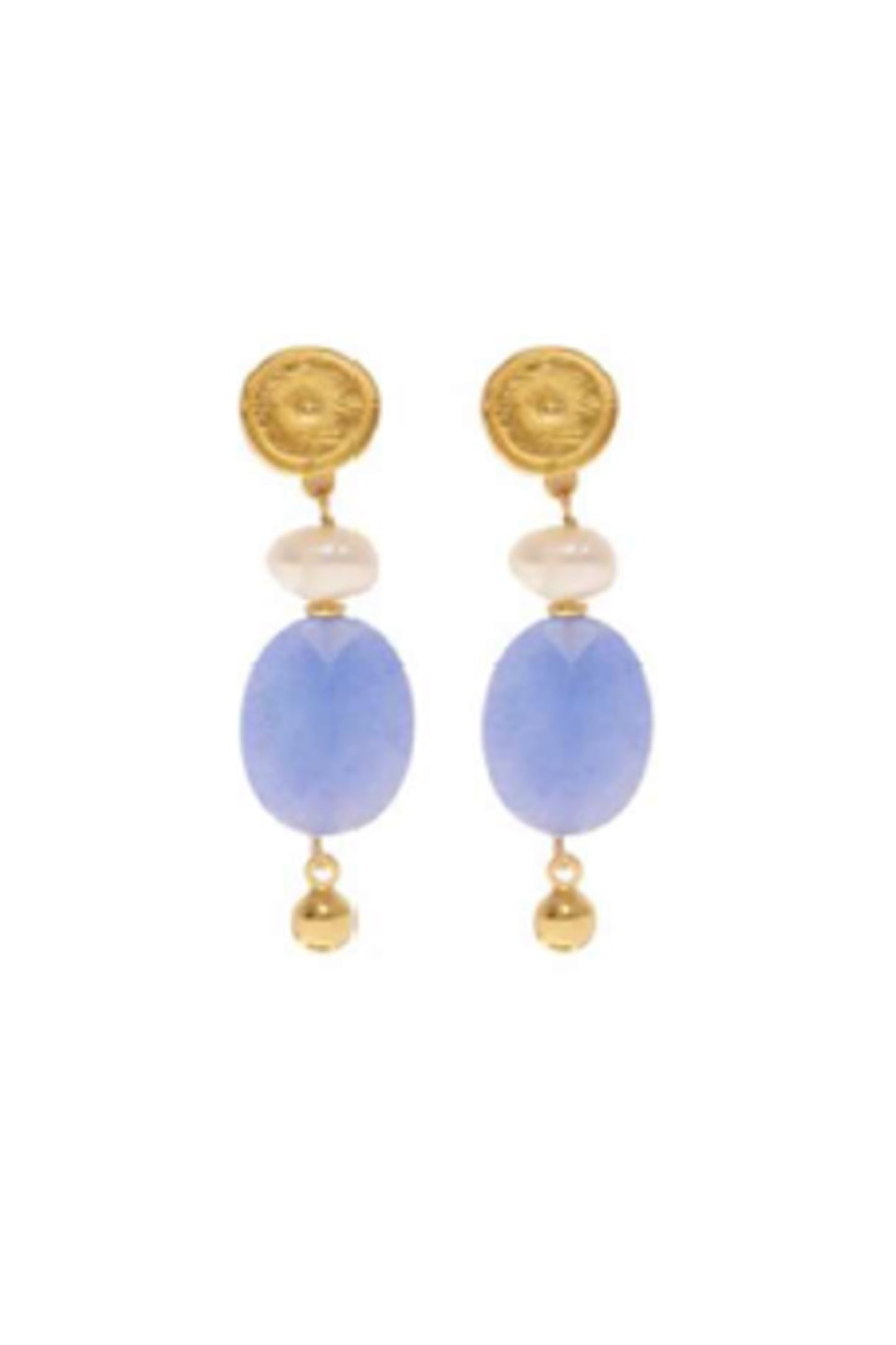 Mallorca Pearl and Stone Earrings