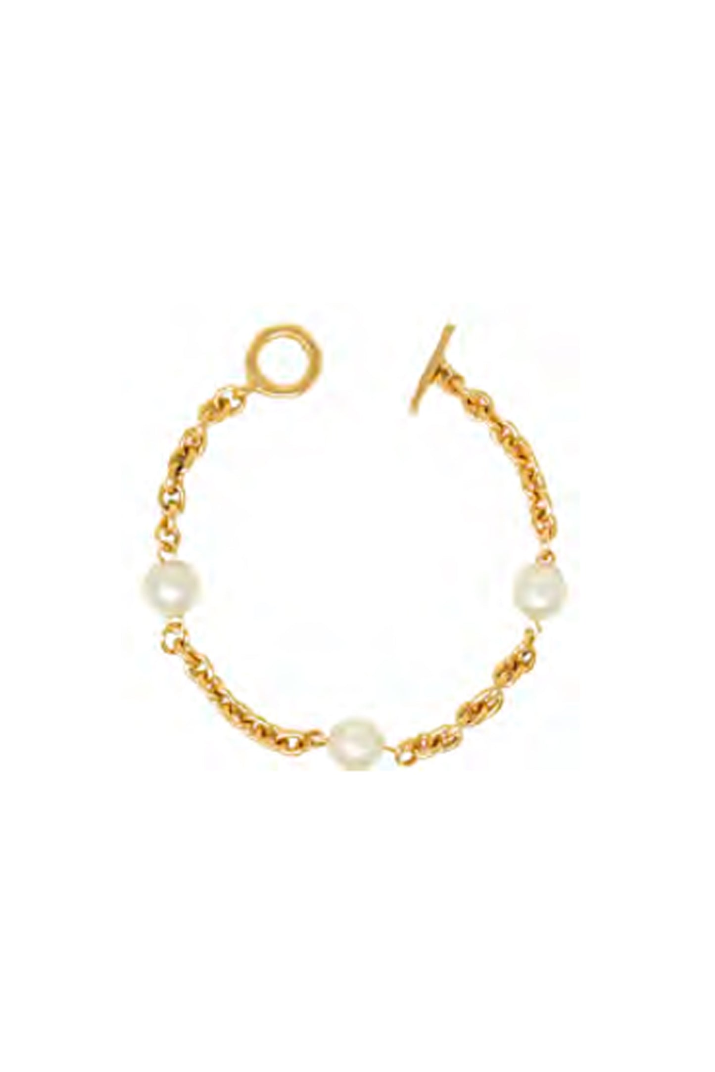 Pearl Bracelet with Toggle Closure