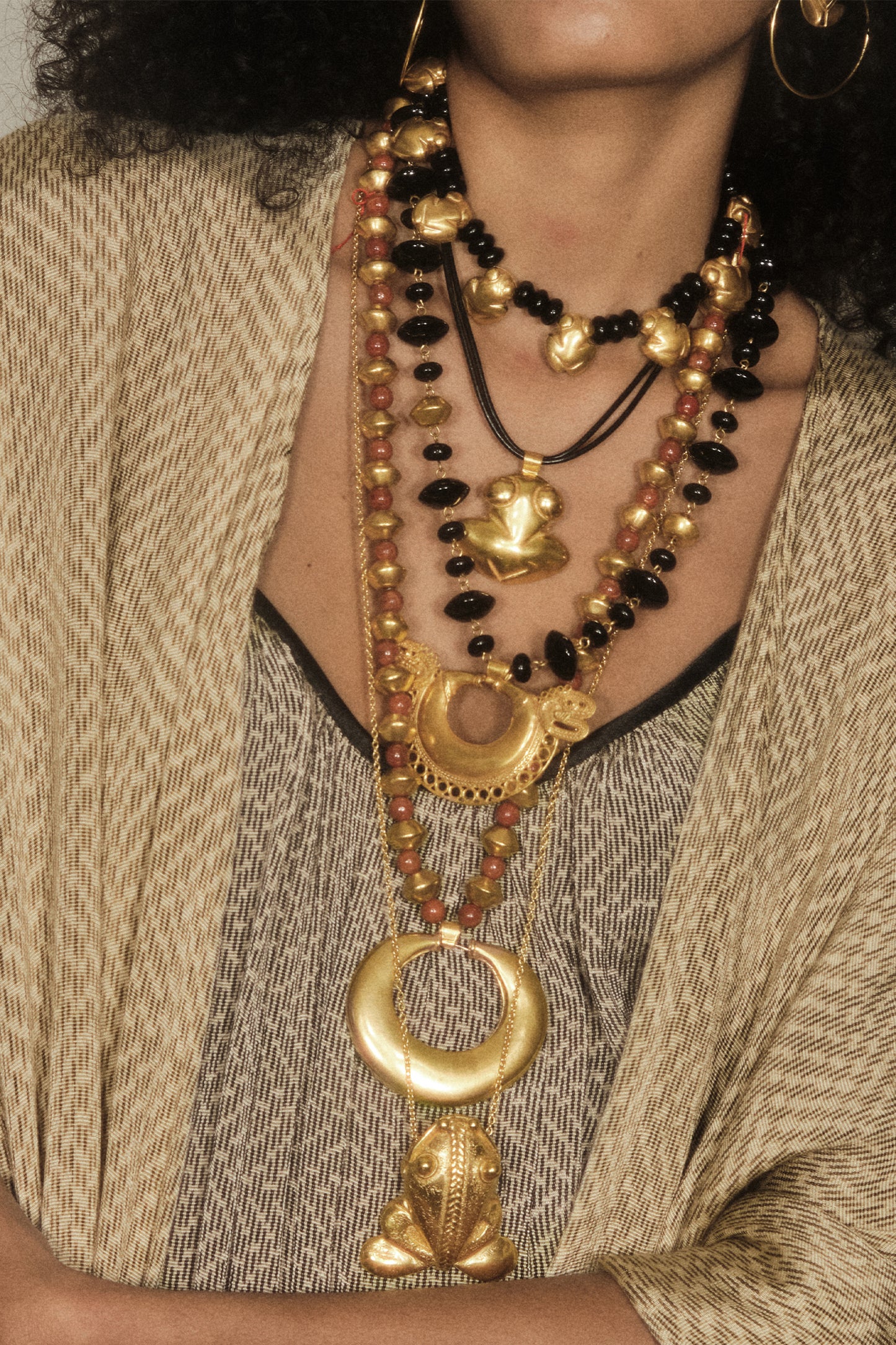 Alba Black Necklace