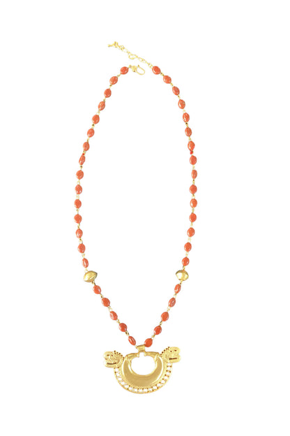 Alba Red Necklace