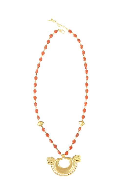 Alba Red Necklace