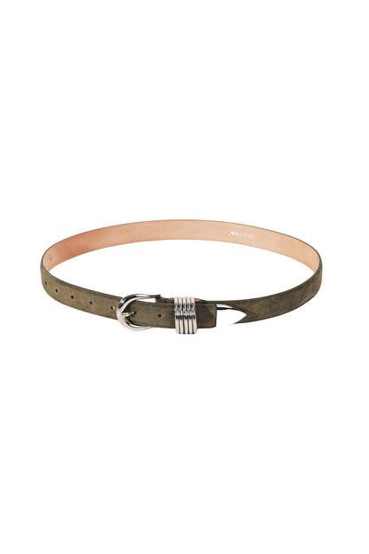 Hollyhock Suede Silver Belt