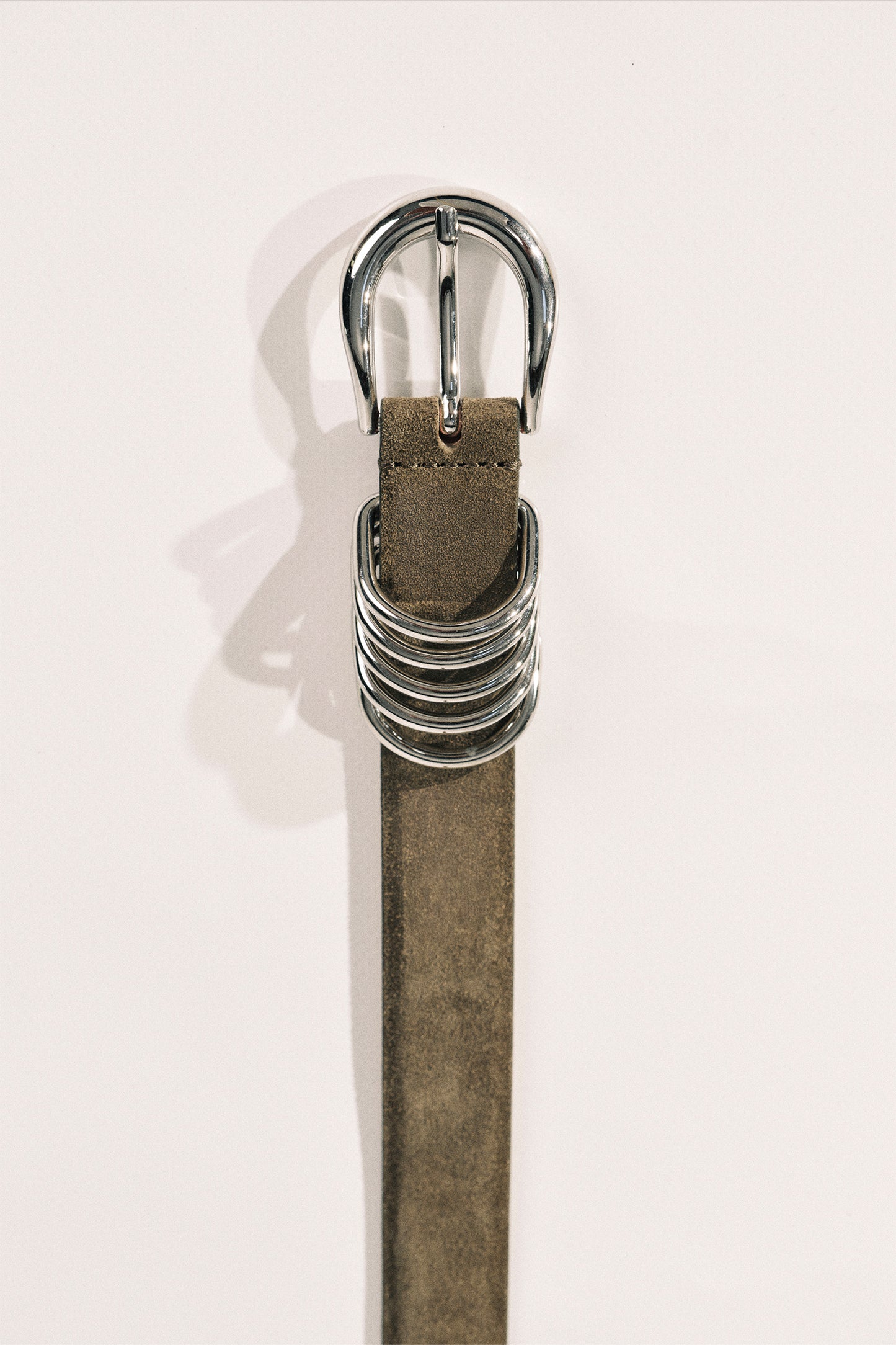 Hollyhock Suede Silver Belt