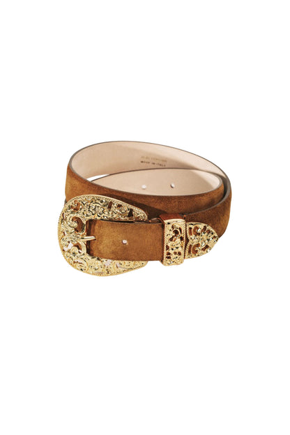 Versaille Suede Gold Belt