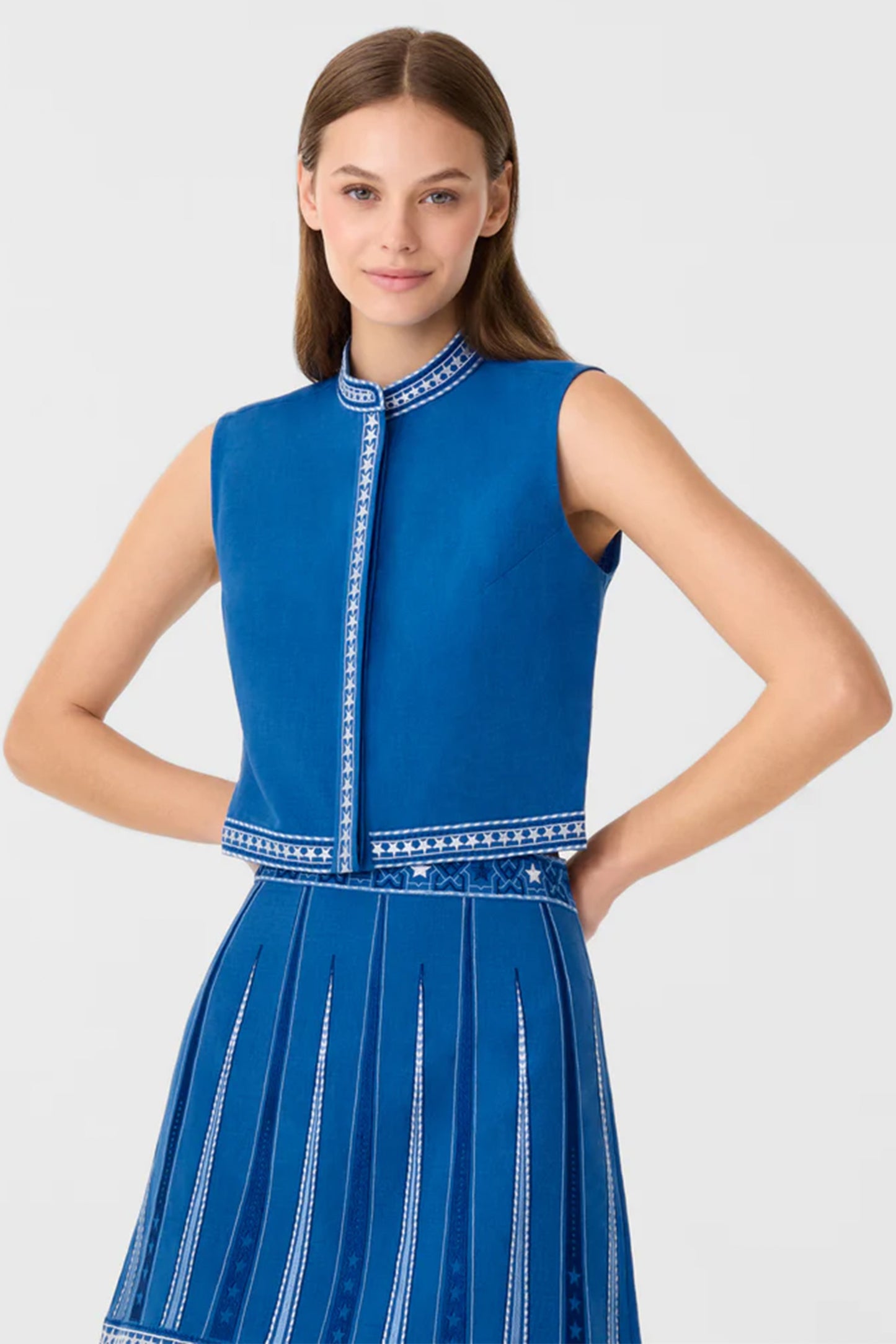 Andorra Celestial Embroidery Top
