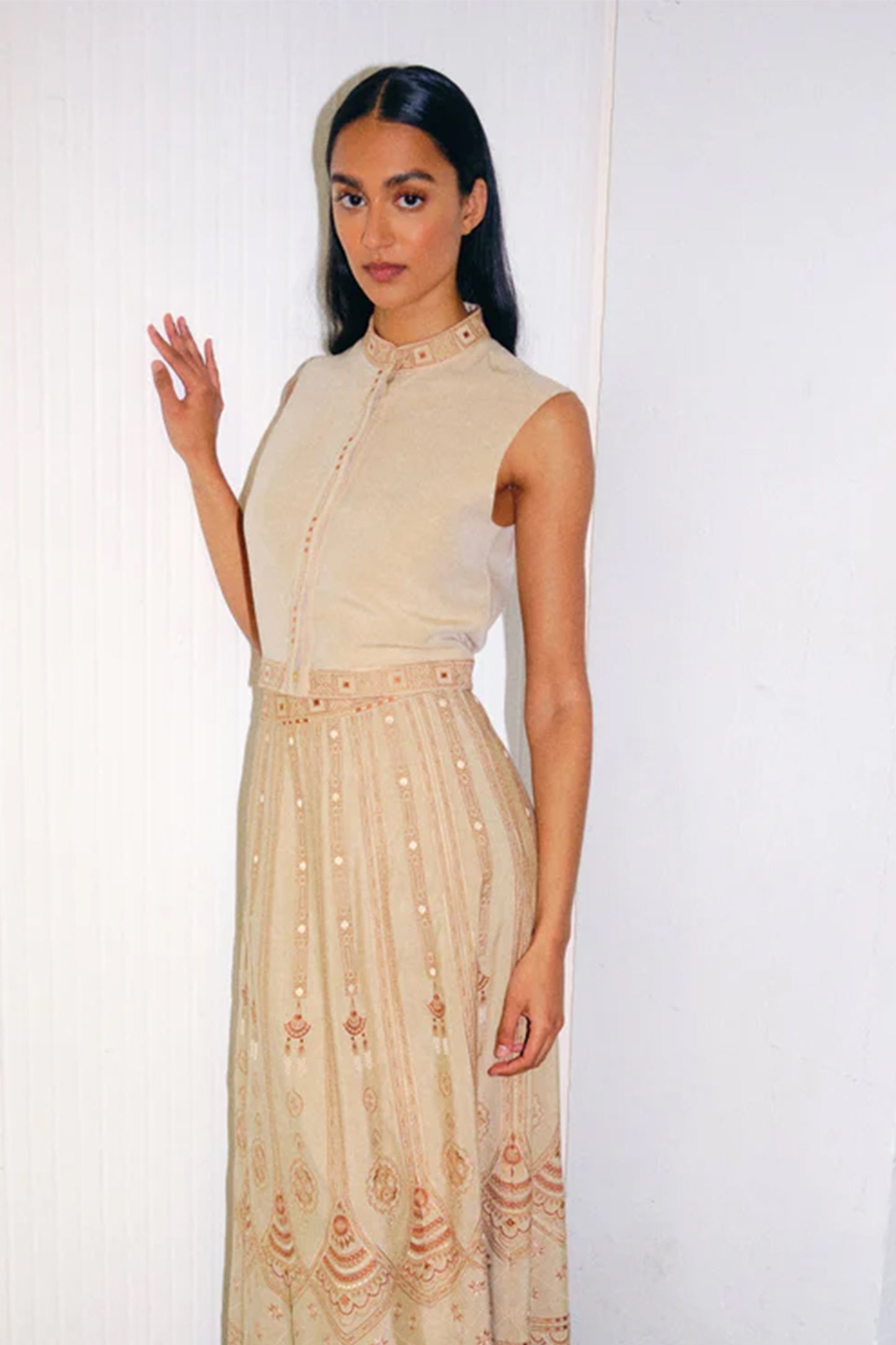 Andorra Meridiana Embroidery Top
