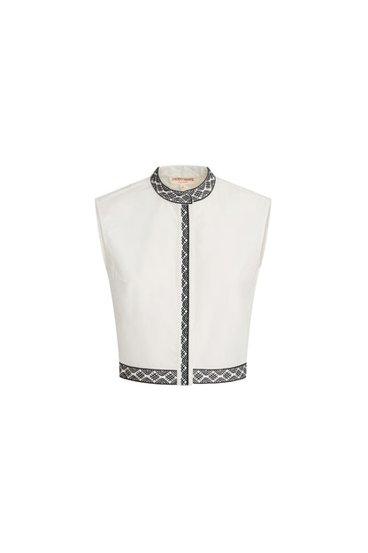 Andorra Peony Embroidery Top