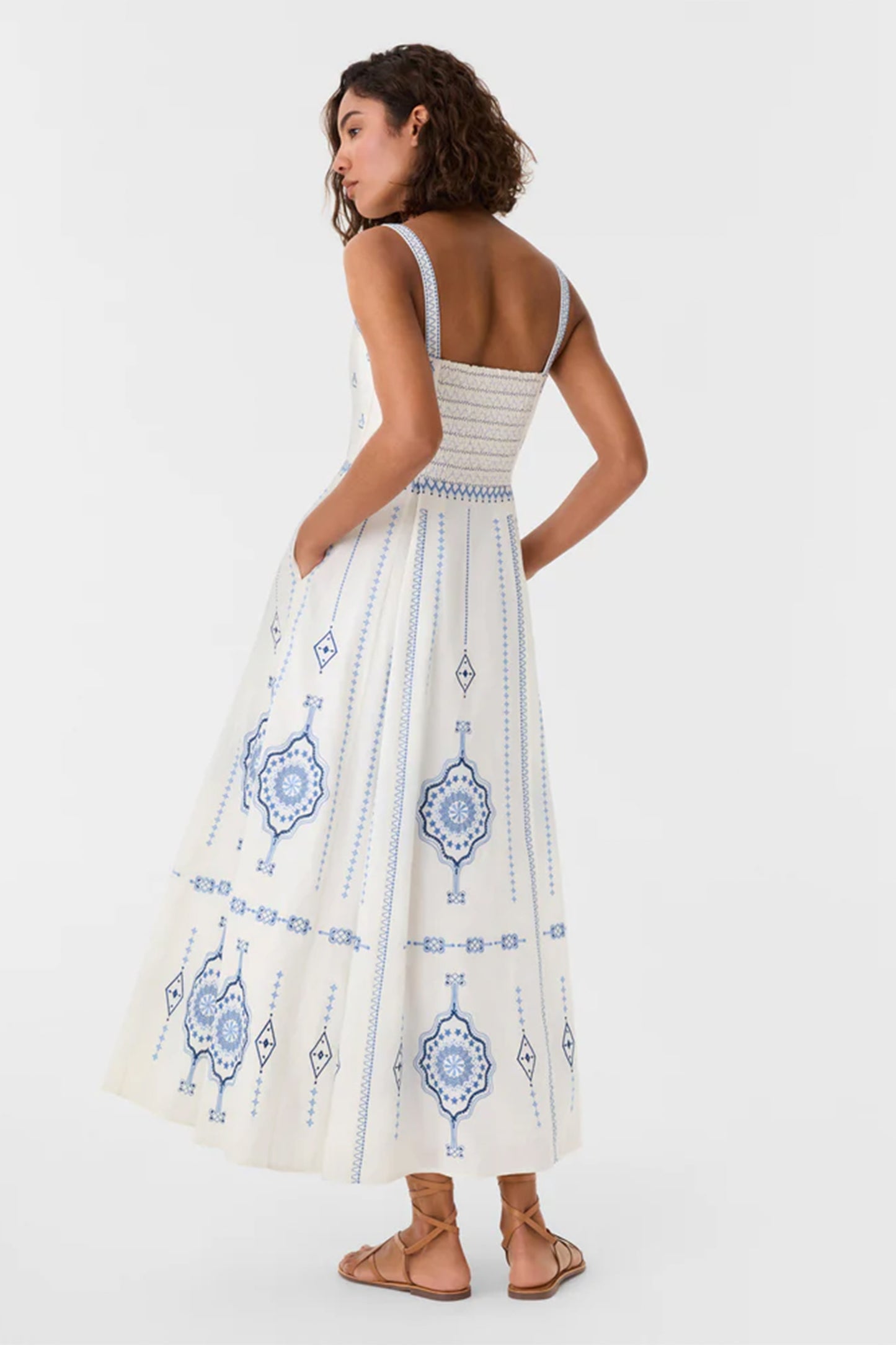 Aneeda Celestial Embroidery Dress