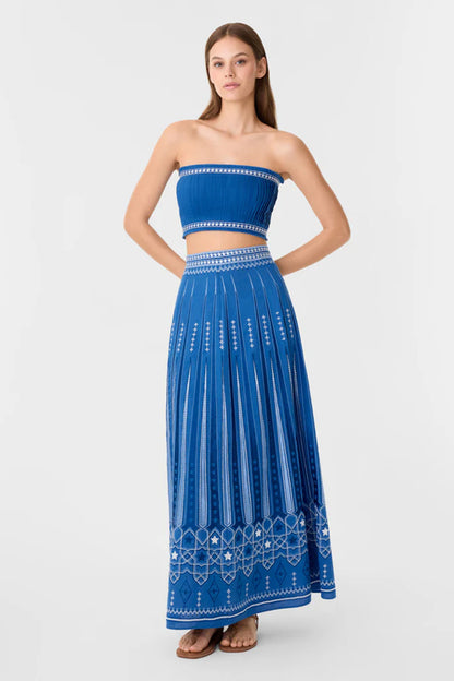 Camille Celestial Full Embroidery Skirt