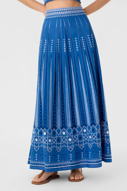 Camille Celestial Full Embroidery Skirt