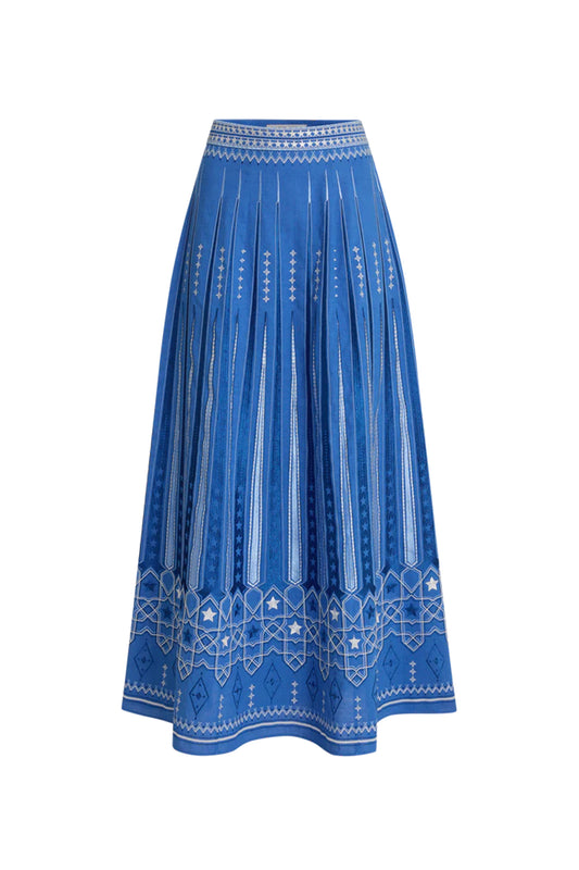 Camille Celestial Full Embroidery Skirt