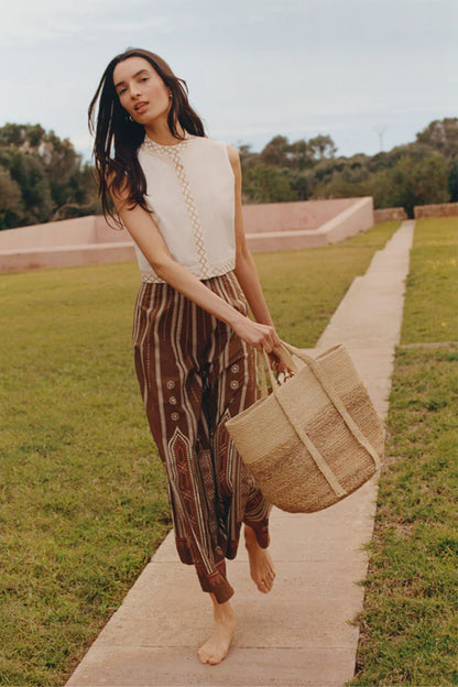 Camille Lace Embroidered Skirt