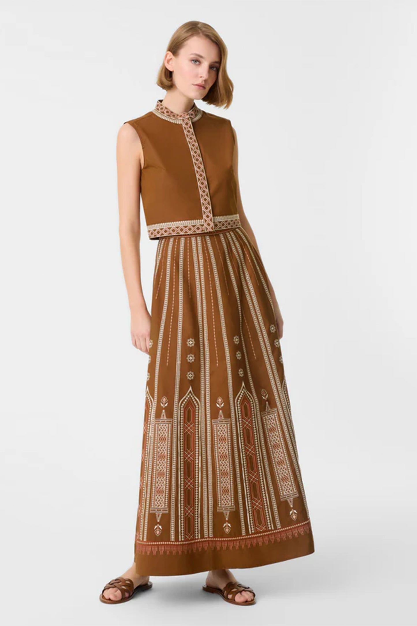 Camille Lace Embroidered Skirt