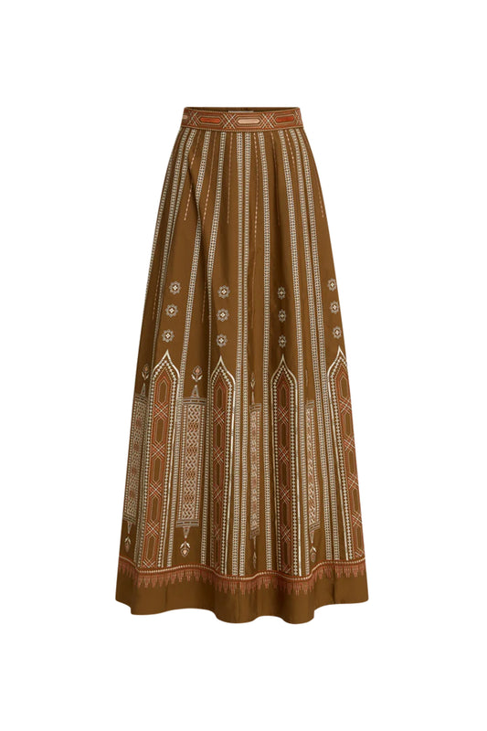 Camille Lace Embroidered Skirt