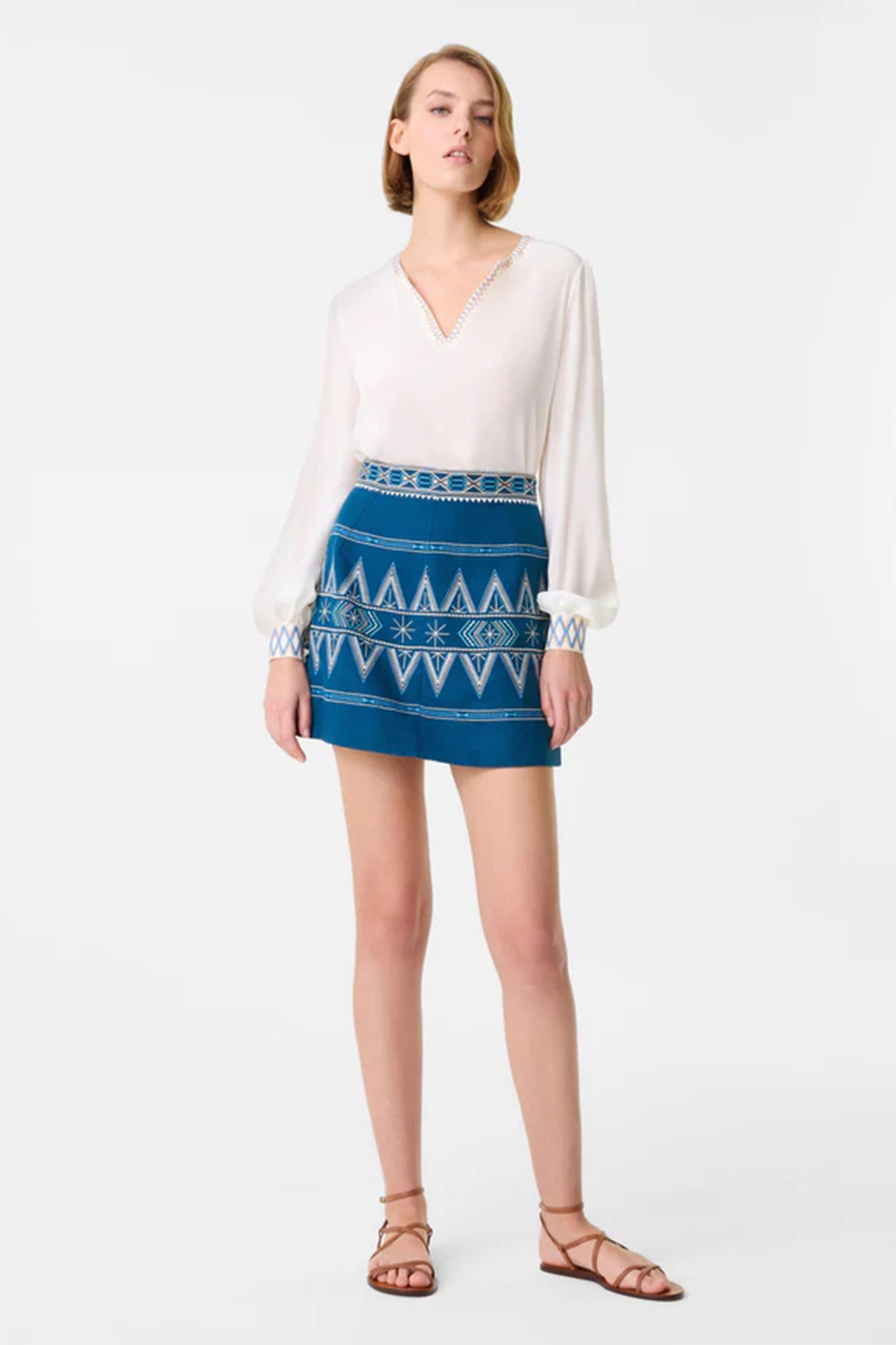 Giuliana Ballerina Embroidery Skirt