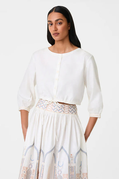 New Jinny Lace Embroidered Top